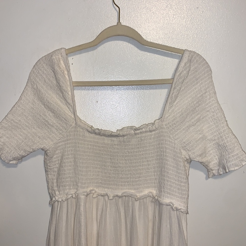 Free People Cottagecore Coastal Prairiecore boho slub Cotton Maxi - Picture 9 of 15